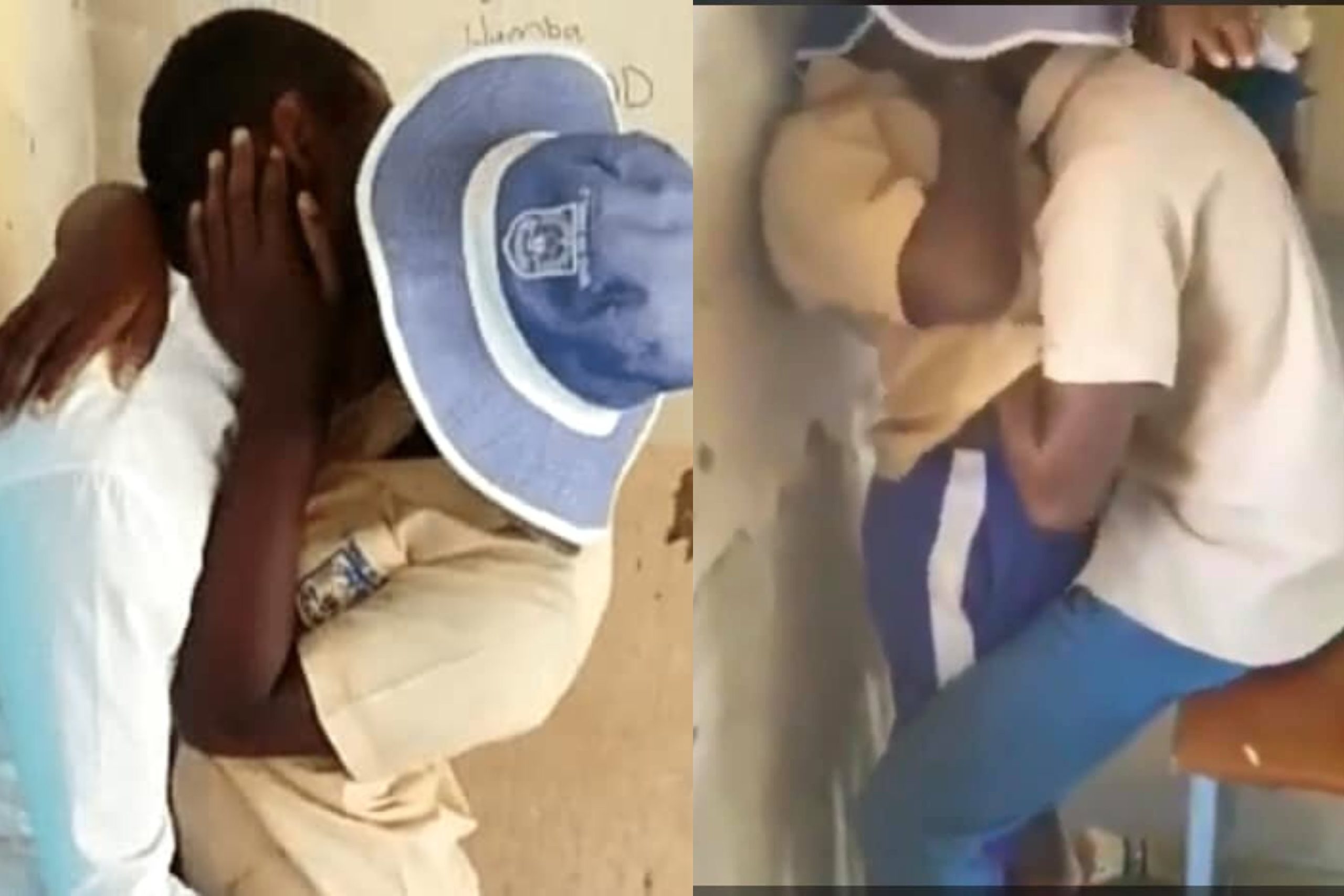 Secondary School Students Seen Getting Intimate in Class