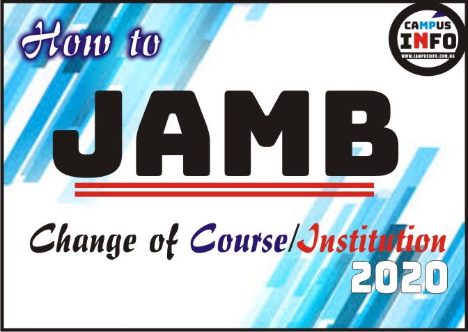 JAMB 2020 Change of Course And Institution – Monitoring Thread