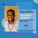 LASU FRESH GRADUATE, KEHINDE ADEBIYI, APPOINTED PROGRAMME COORDINATOR, MILLENNIUM CAMPUS NETWORK, USA