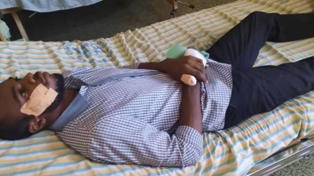 Students beat up WAEC officials, break the head of journalist over social distancing inside examination hall