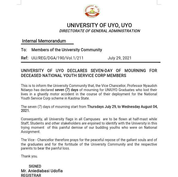 UNIVERSITY OF ILORIN, (UNILORIN) SET UP COMMITTEE AHEAD CONVOCATION CEREMONY