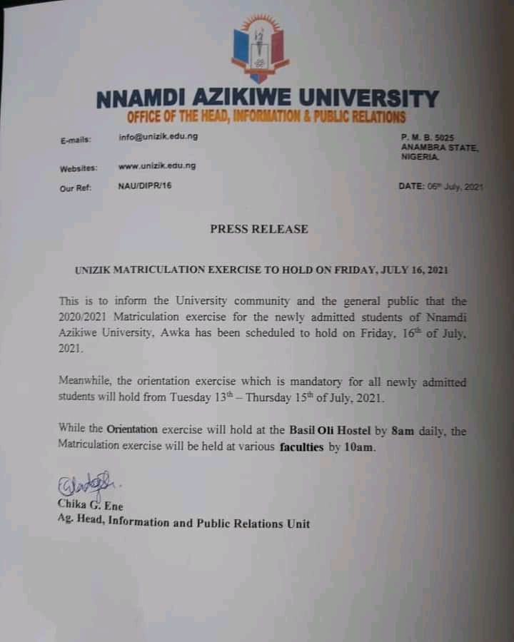 NIGER DELTA UNIVERSITY {NDU} POST-UTME SCREENING TIMETABLE FOR 2021/2022 SESSION