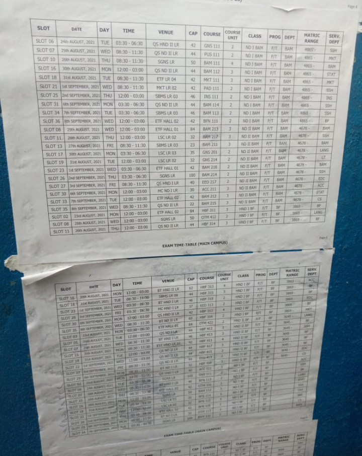 FEDERAL UNIVERSITY OF TECHNOLOGY, MINNA [FUTMINNA] ANNOUNCES SALES OF 2022/2023 POST-UTME REGISTRATION FORM