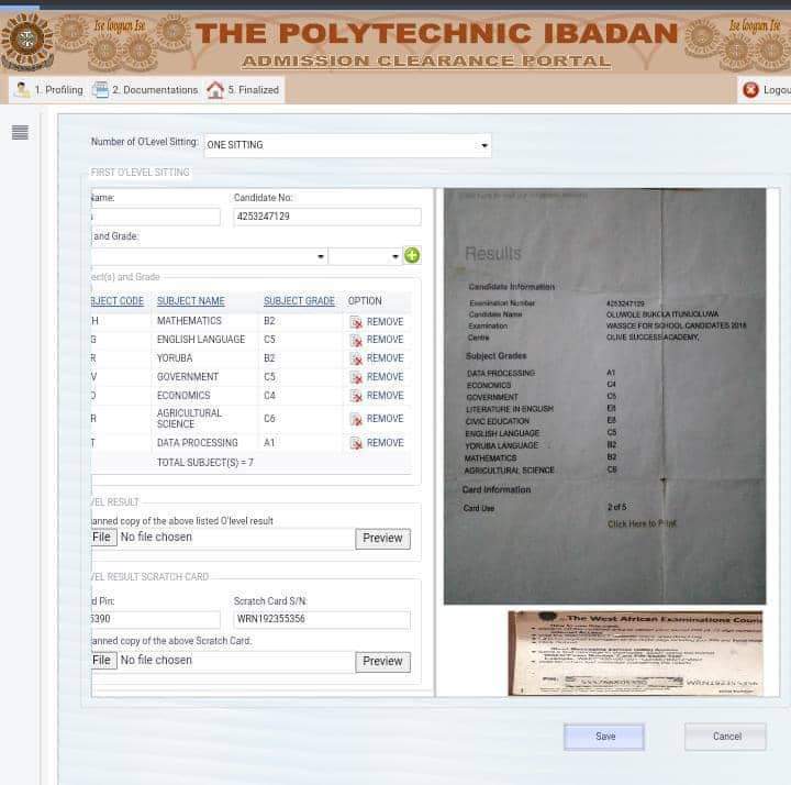 THE POLYTECHNIC IBADAN, (IBADAN POLY) RELEASES IMPORTANT NOTICE TO DPP ND CANDIDATES REGARDING E-CLEARANCE