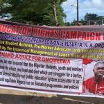 LAGOS STATE UNIVERSITY, (LASU) STUDENTS UNION, GROUP HOLD PROCESSION FOR SLAIN ACTIVIST OMOMEEWA