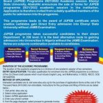 EBOYIN STATE UNIVERSITY {EBSU} RELEASES JUPEB ADMISSION FORM FOR 2021/2022 ACADEMIC SESSION