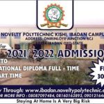 NOVELTY POLYTECHNIC KISHI, IBADAN RELEASES (ND) ADMISSION FORM FOR  2021/2022 ACADEMIC SESSION
