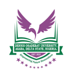 DENNIS OSADEBAY UNIVERSITY, ASABA (DOU) RELEASES POST UTME/DE ADMISSION FORM FOR 2025/2026 ACADEMIC SESSION