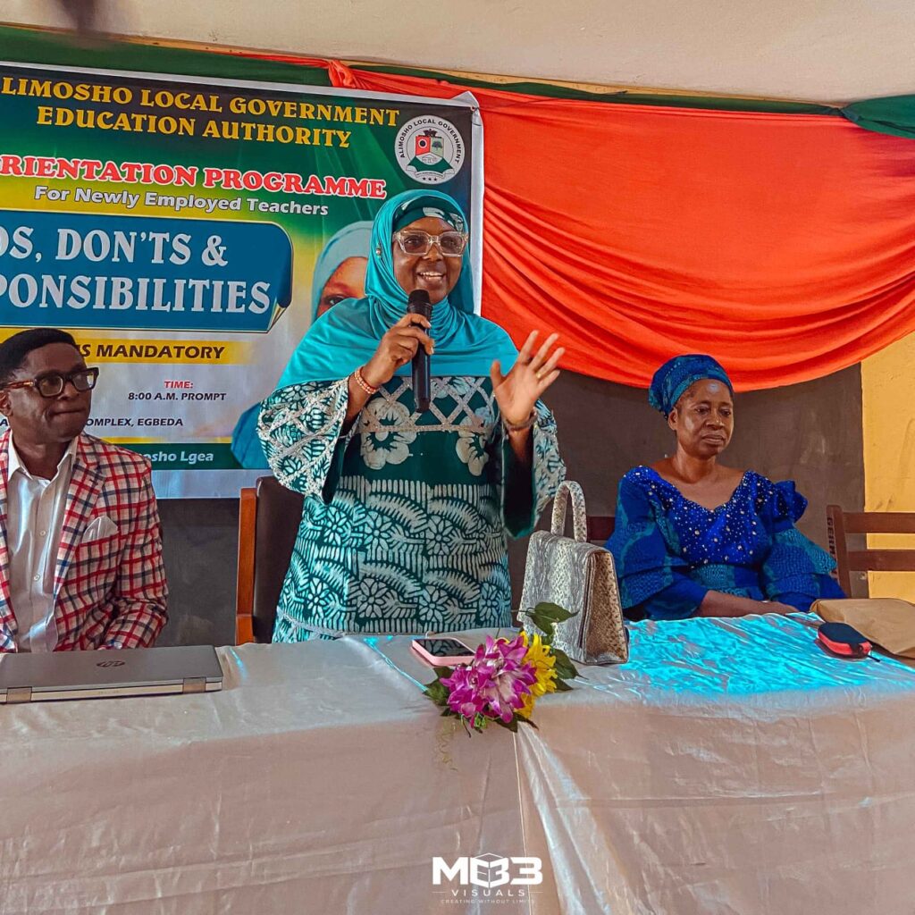 EDUCATION SECRETARY, DR AMINAT OLAWUNMI IGE SETS VISION FOR QUALITY EDUCATION AS ALIMOSHO LGEA WELCOMES NEW TEACHERS, CALLS FOR INTEGRITY, EXCELLENCE AND PROFESSIONALISM