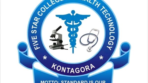 FIVE STAR COLLEGE OF HEALTH TECHNOLOGY, KONTAGORA RELEASES ADMISSION FORM FOR THE THE 2026/2027 ACADEMIC SESSION