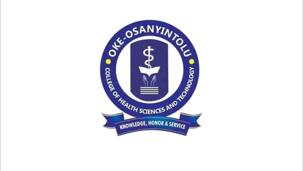 OKE OSANYINTOLU COLLEGE OF HEALTH SCIENCES AND TECHNOLOGY RELEASES ADMISSION FORM FOR THE 2026/2027 ACADEMIC SESSION