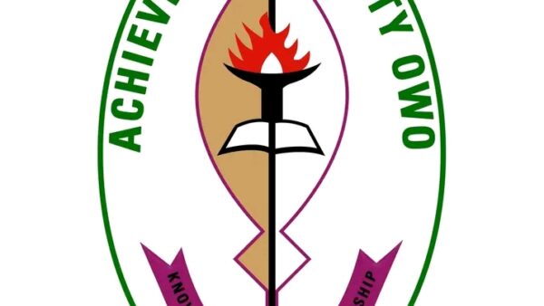ACHIEVERS UNIVERSITY, OWO RELEASES POST-UTME/DE ADMISSION FORM FOR THE 2026/2027 ACADEMIC SESSION