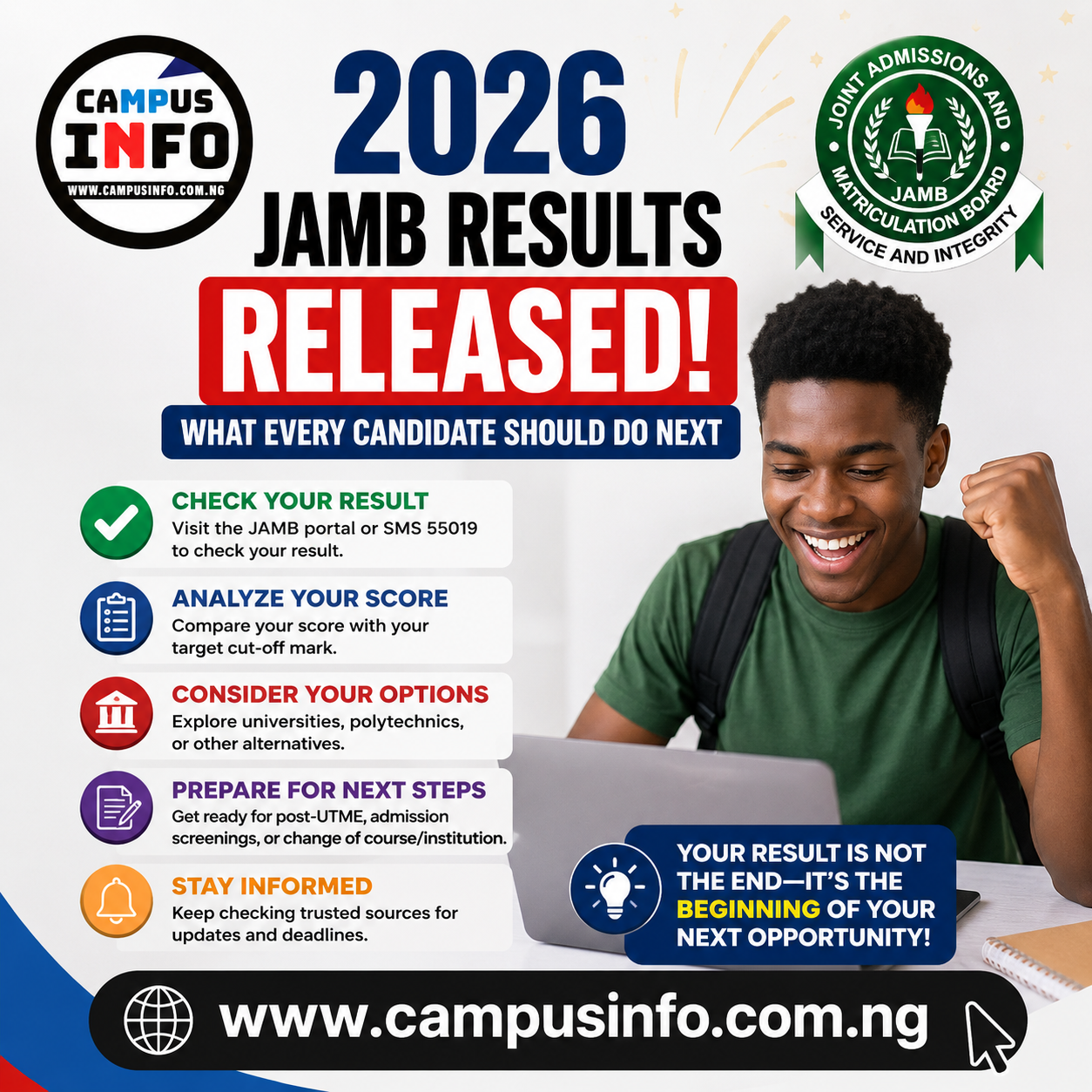 2026 JAMB Results Released: What Every Candidate Should Do Next