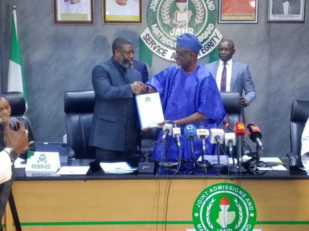 Professor Segun Aina Assumes Office as New JAMB Registrar, Succeeds Professor Ishaq Oloyede