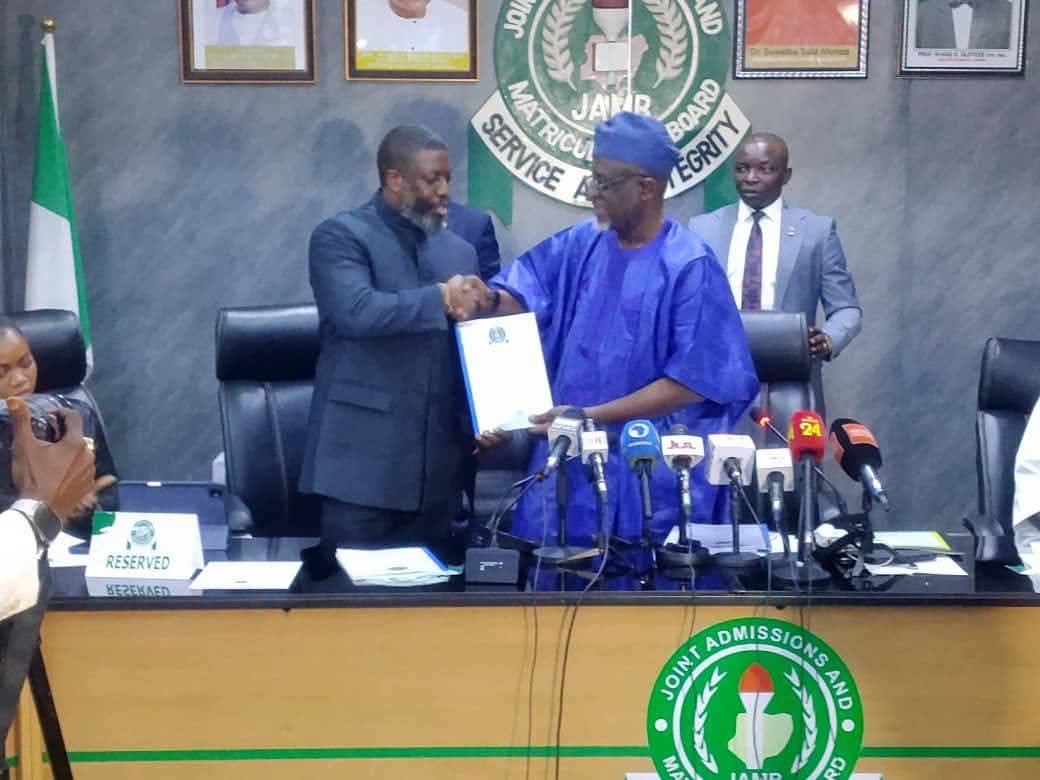 Professor Segun Aina Assumes Office as New JAMB Registrar, Succeeds Professor Ishaq Oloyede