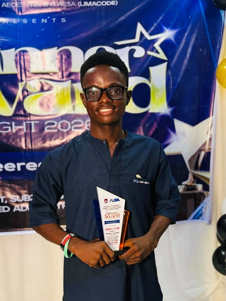 Adebanjo Samuel Oluolamide Emerges LASU Overall Best Graduating Student for 2025/2026 with 4.97 CGPA