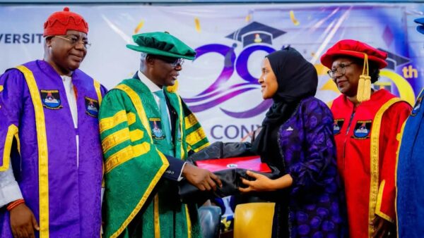 Dangote Pledges ₦600 Million LASU Girls’ Hostel, Jobs for First-Class Graduates as Sanwo-Olu Rewards Excellence