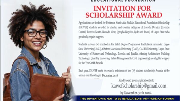 KAWEF Scholarship 2026: Eligibility, Application and Deadline